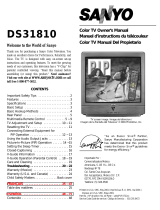 Sanyo DS31810 User manual
