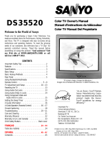 Sanyo DS35520 User manual