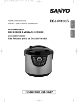 Sanyo ECJ-M100S - Micom Rice & Versatile Cooker User manual