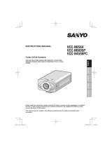 Sanyo VCC-N4598PC User manual