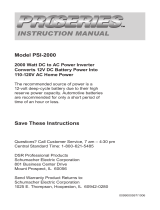 Schumacher PSI-2000 User manual