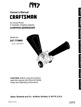 Sears Craftsman 247.77586 User manual