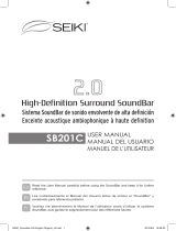 SEIKI Digital Speaker 2.0 High-Definition Surround Soundbar User manual