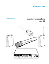 Sennheiser ew500 User manual