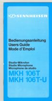 Sennheiser MKH 106T User manual