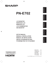 Sharp PN-E702 Owner's manual