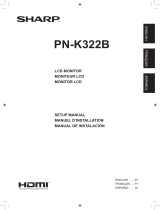 Sharp PN-K322B Owner's manual