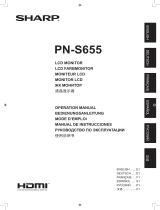 Sharp PN-S655 Owner's manual