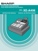 Sharp XE-A406 User manual
