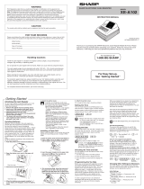 Sharp XE-A102 User manual