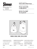 Simer Pumps 2355 User manual