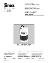 Simer Pumps 2385 User manual