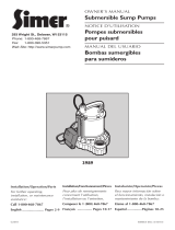 Simer Pumps 3989 User manual