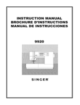 SINGER MODEL 9920 User manual