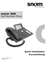 Snom 360 User manual