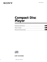 Sony CDP-XA555ES User manual