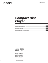 Sony CDP-XE520 User manual