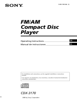 Sony CDX-3170 User manual