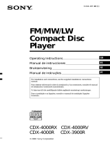 Sony CDX-4000R User manual