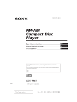 Sony CDX-4160 User manual