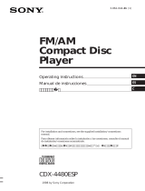 Sony CDX-4480ESP User manual