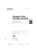 Sony CDX-52RF User manual