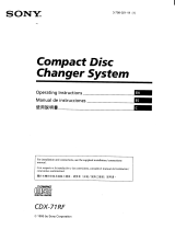 Sony CDX-71RF Operating instructions
