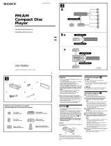 Sony CDX-F5005X Installation guide