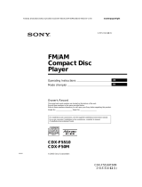 Sony CDX-F5510 User manual