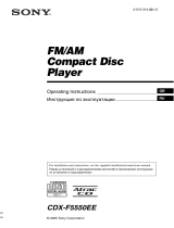 Sony CDX-F5550EE User manual