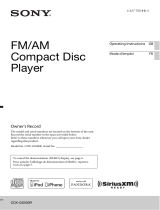 Sony CDX-GS500R User manual