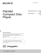 Sony CDX-GT360MP User manual