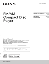 Sony CDX-GT56UIW User manual