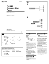 Sony CDX-L450V User manual