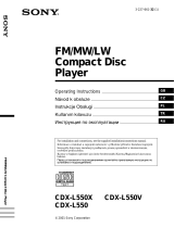 Sony CDX-L550 User manual