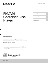Sony CXS-M2016 User manual