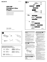 Sony CDX-M3DI Installation guide