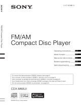 Sony CDX-M60UI User manual