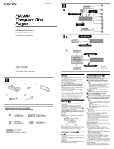 Sony CDX-M800 Owner's manual