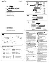 Sony CDX-M800 Installation guide