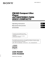 Sony CDX-R3300S User manual