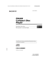 Sony CDX-S2050EE User manual