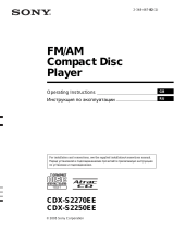 Sony CDX-S2250EE User manual