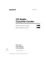 Sony CFD-DW222 User manual