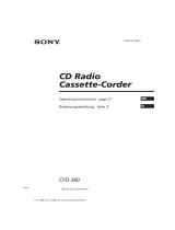 Sony CFD-360 User manual