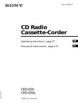 Sony CFD-E55L User manual