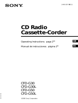 Sony CFD-G50 User manual