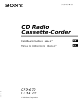 Sony CFD-G70 User manual