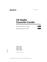 Sony CFD-V20 User manual