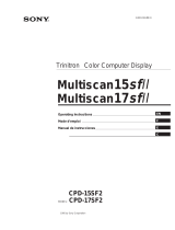 Sony CPD-15SF2 User manual